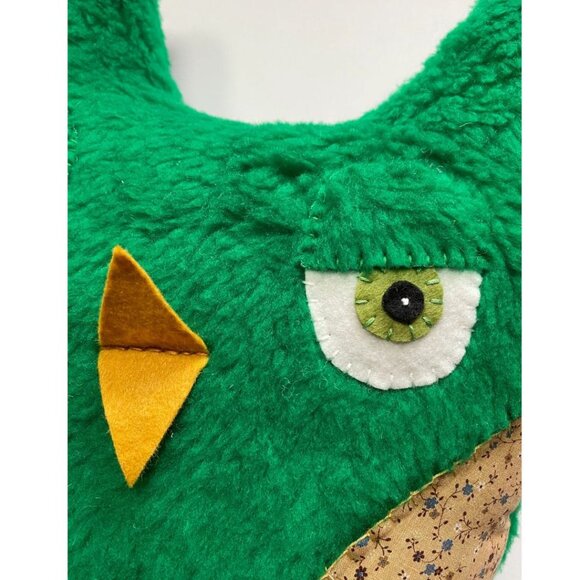 Woodland Owl Stuffed Animal Plushie Upcycled Hugging Buddy Neck Rest Pillow - Picture 2 of 3